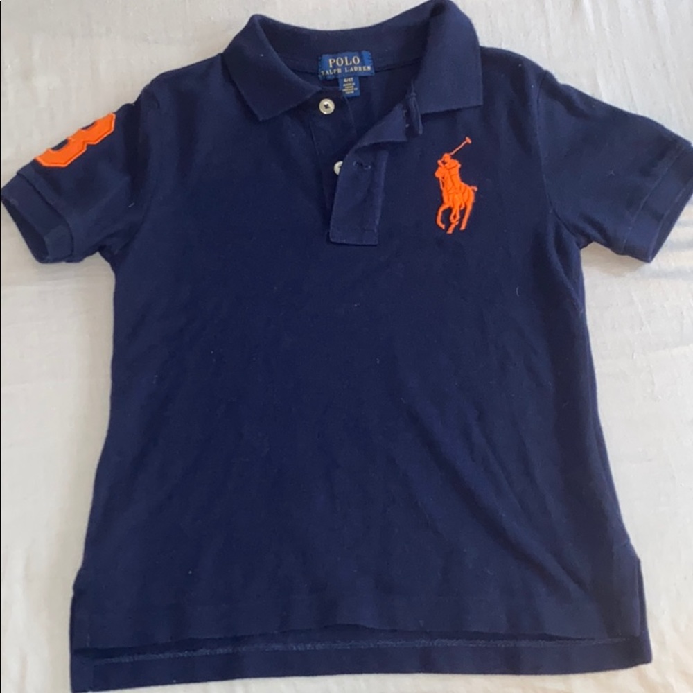 Polo Ralph Lauren Navy collared shirt, 4/4T